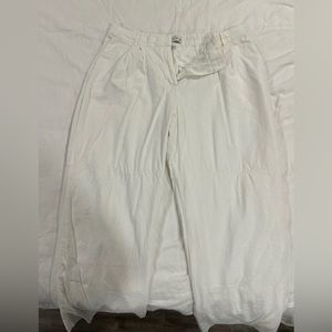 Abercrombie & Fitch- WORN ONCE Curve Love Linen Blend Wide Leg Trouser SIZE XL